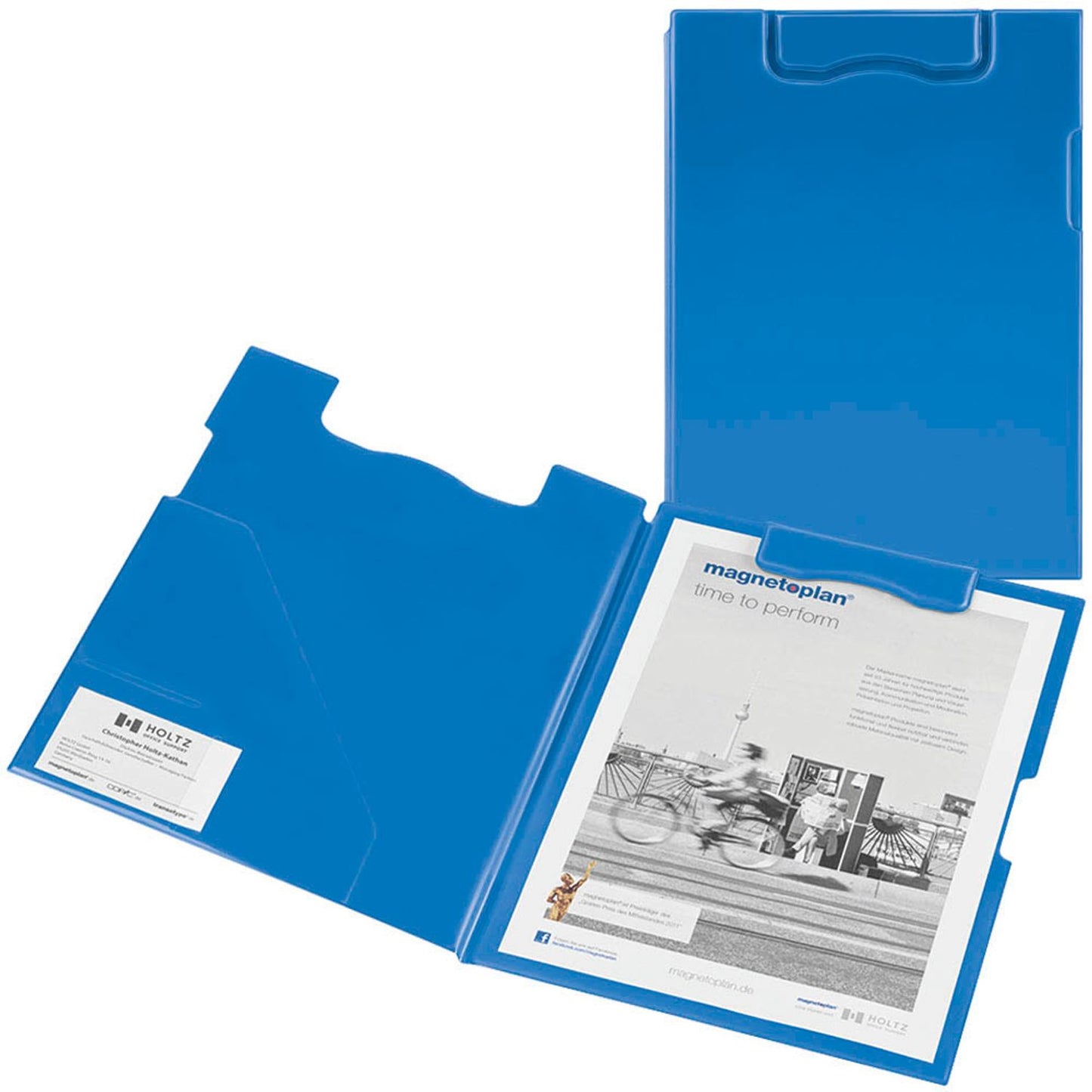 magnetoplan Klemmbrettmappe DIN A4 Kunststoff