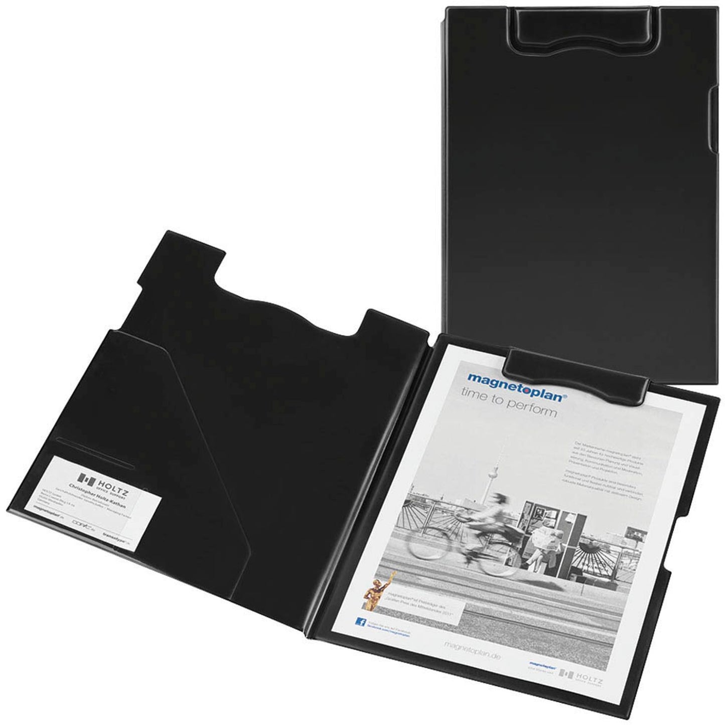 magnetoplan Klemmbrettmappe DIN A4 Kunststoff