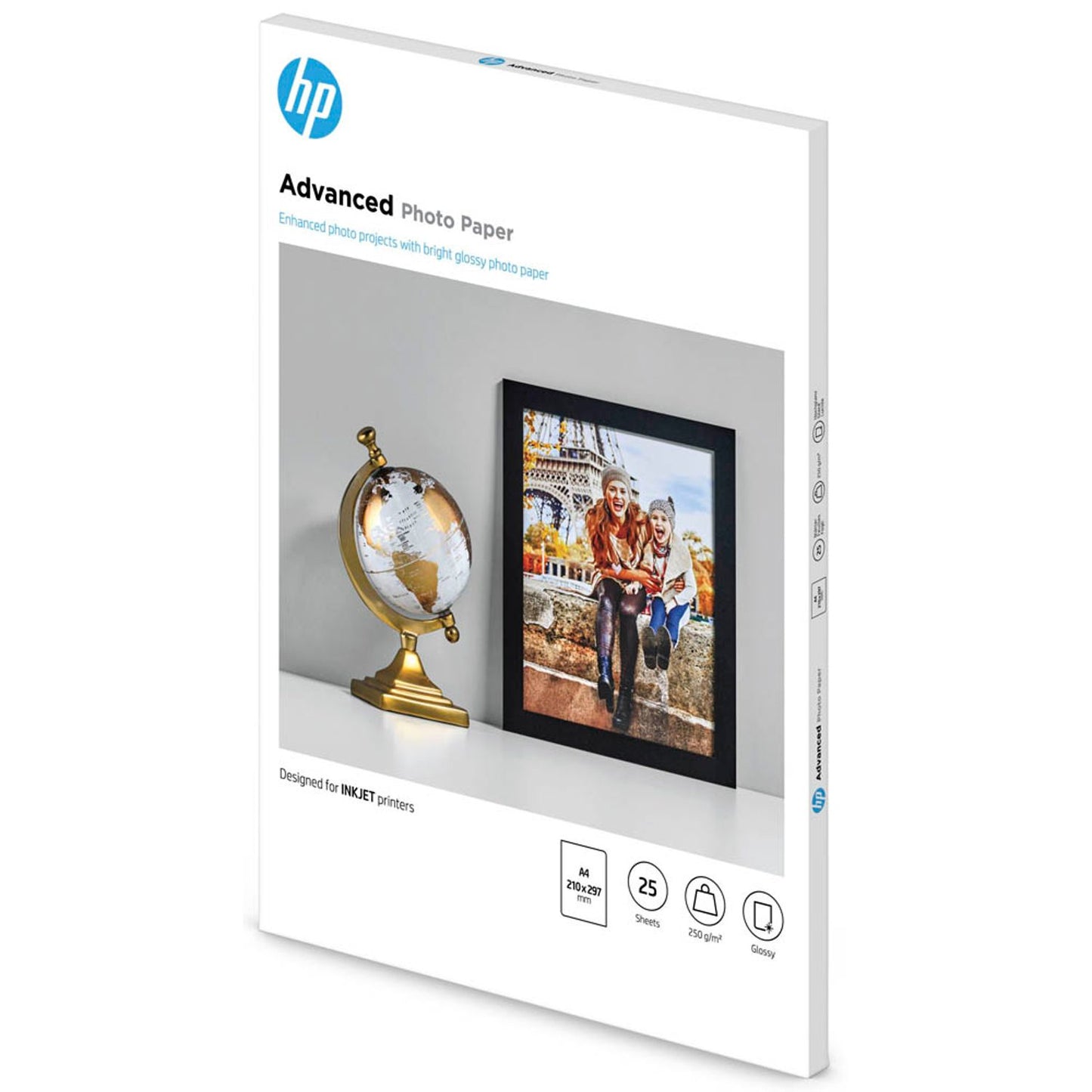 HP Fotopapier DIN A4 glänzend 250 g/qm | Q5456A | 1 Pack = 25 Blatt