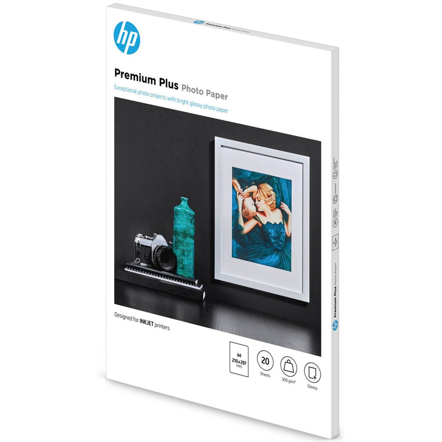 HP Fotopapier DIN A4 glänzend 300 g/qm | CR672A | 1 Pack = 20 Blatt
