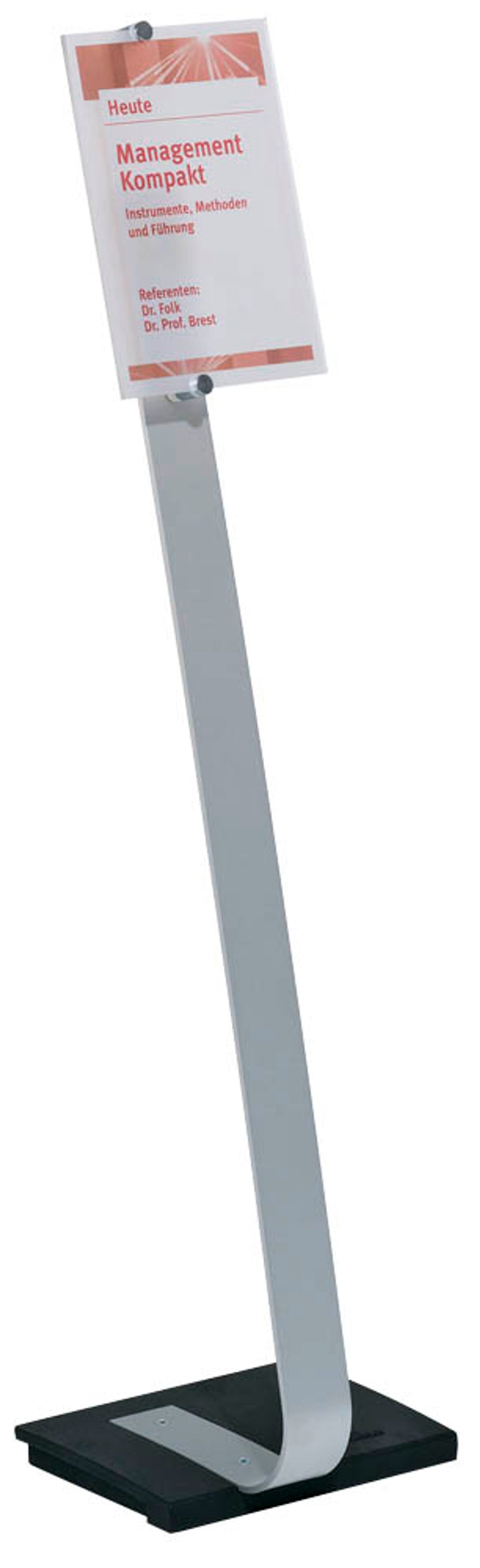 DURABLE Infoständer CRYSTAL SIGN silber