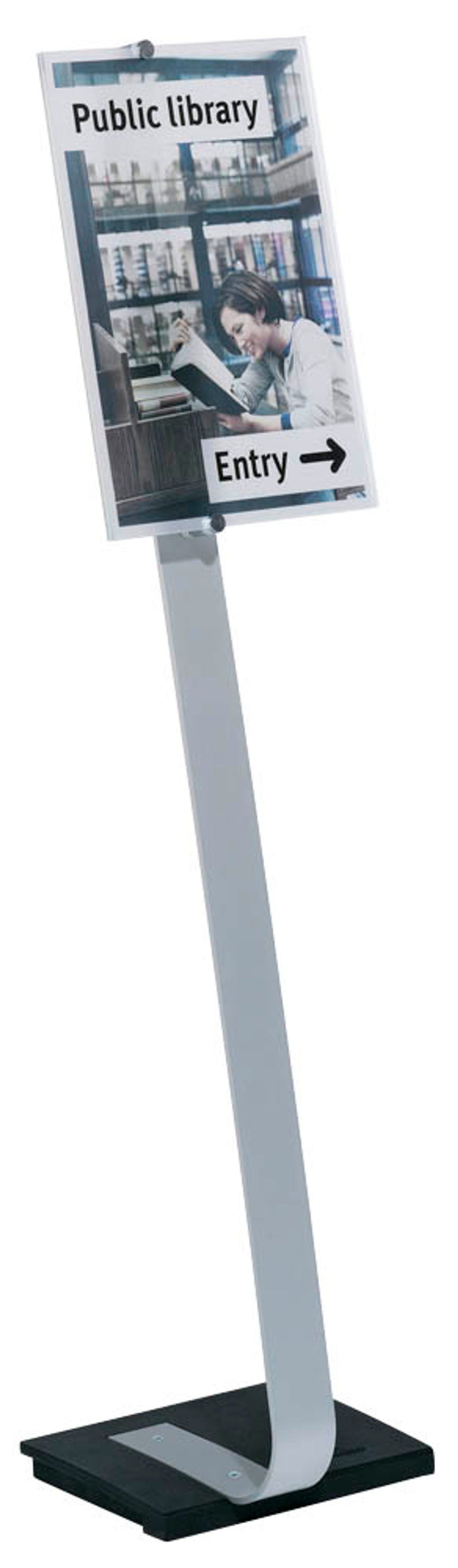 DURABLE Infoständer CRYSTAL SIGN silber