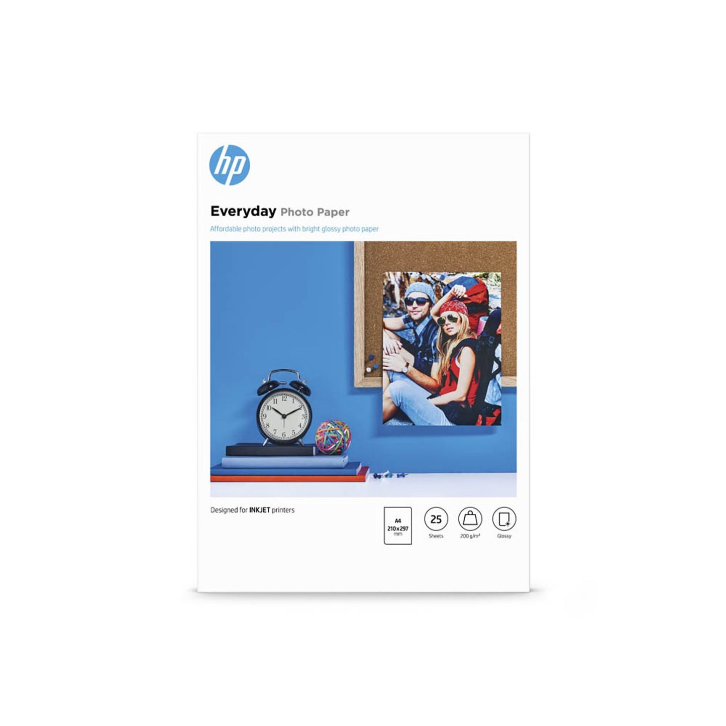 HP Fotopapier DIN A4 glänzend 200 g/qm | Q5451A | 1 Pack = 25 Blatt