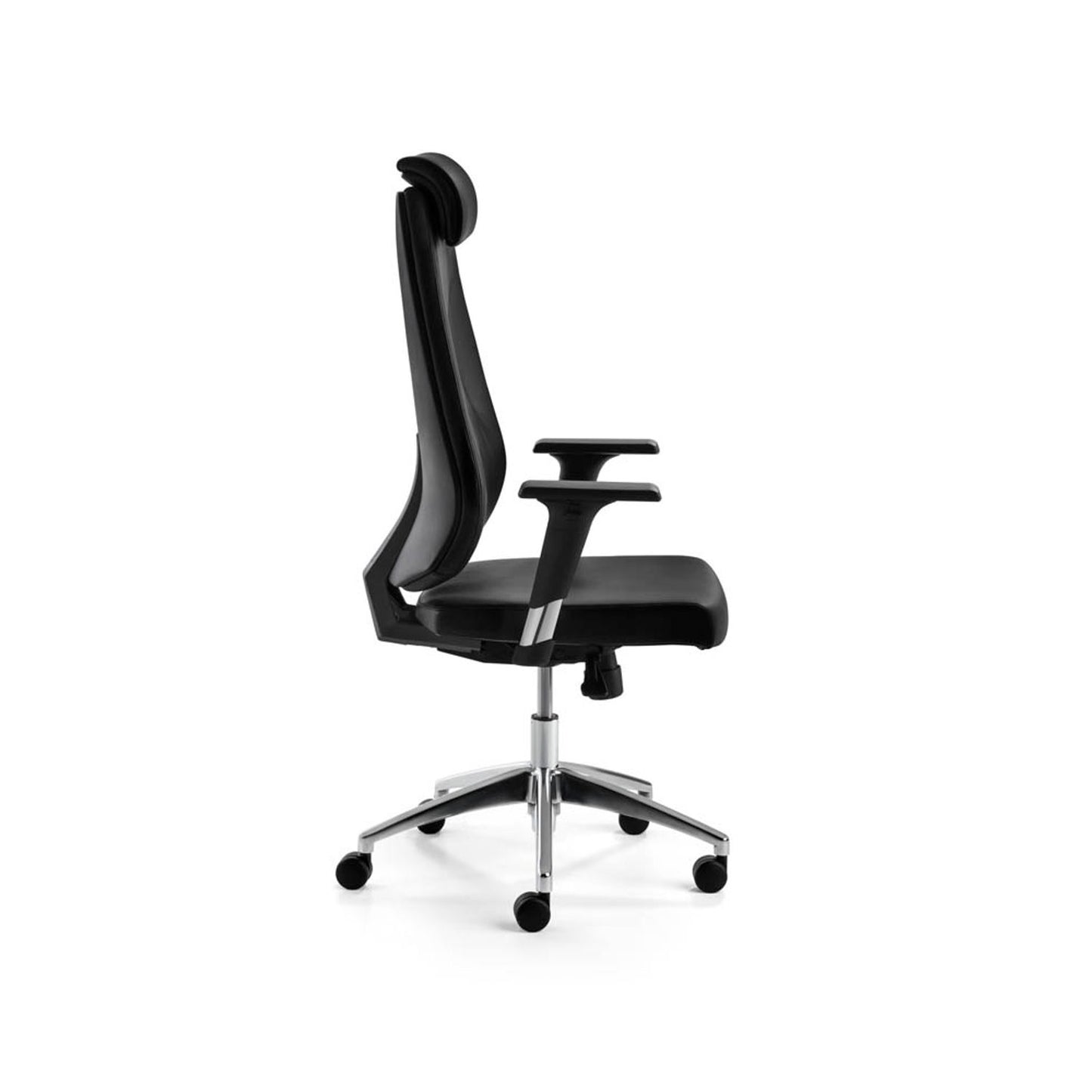 Mayer Bürostuhl myBESTMIND, Leder schwarz, Gestell alu | 2462