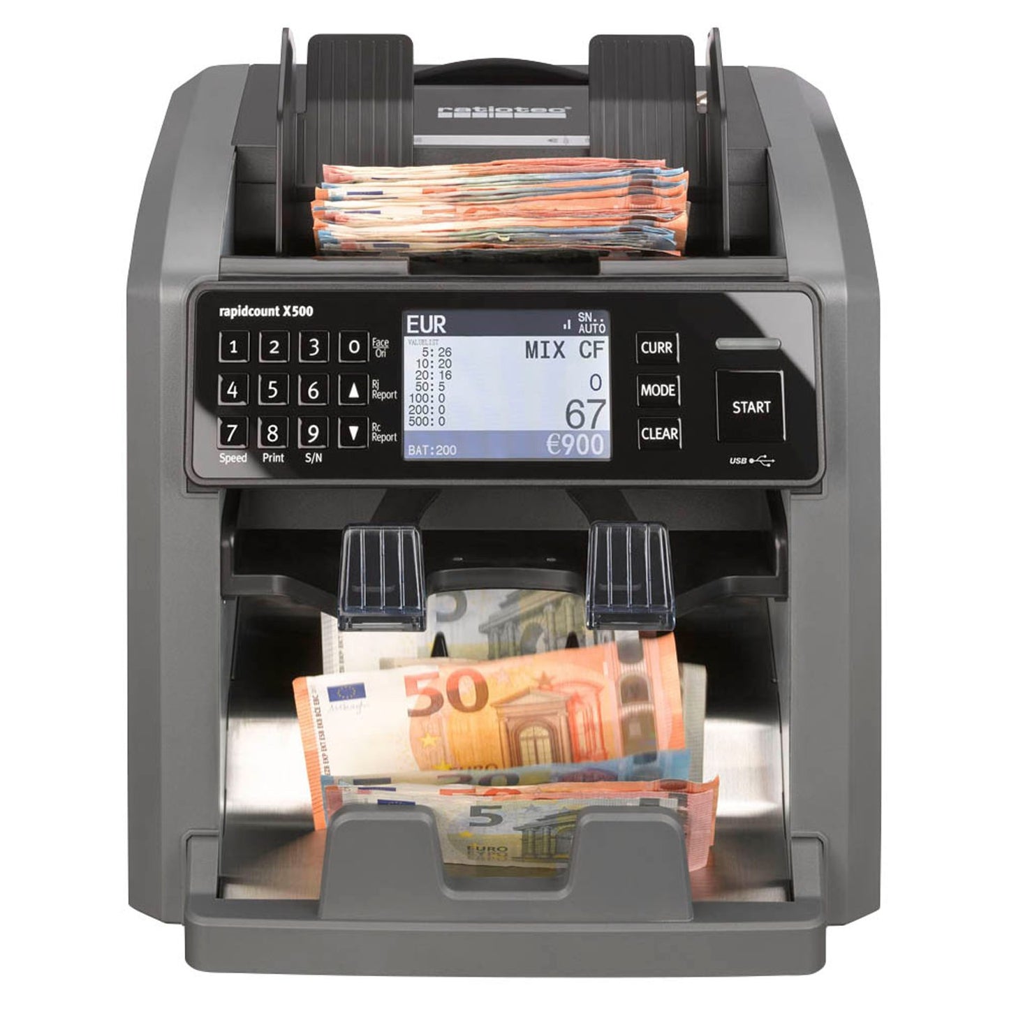ratiotec Banknotenzähler rapidcount X500 | 946361