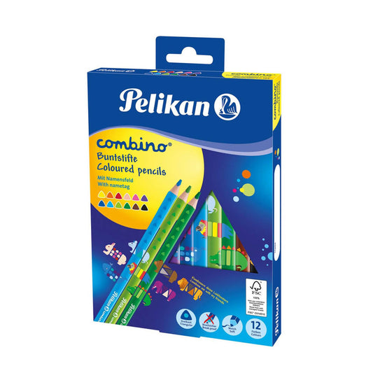 Pelikan Combino Buntstifte farbsortiert | 100401660 | 1 Pack = 12 St.