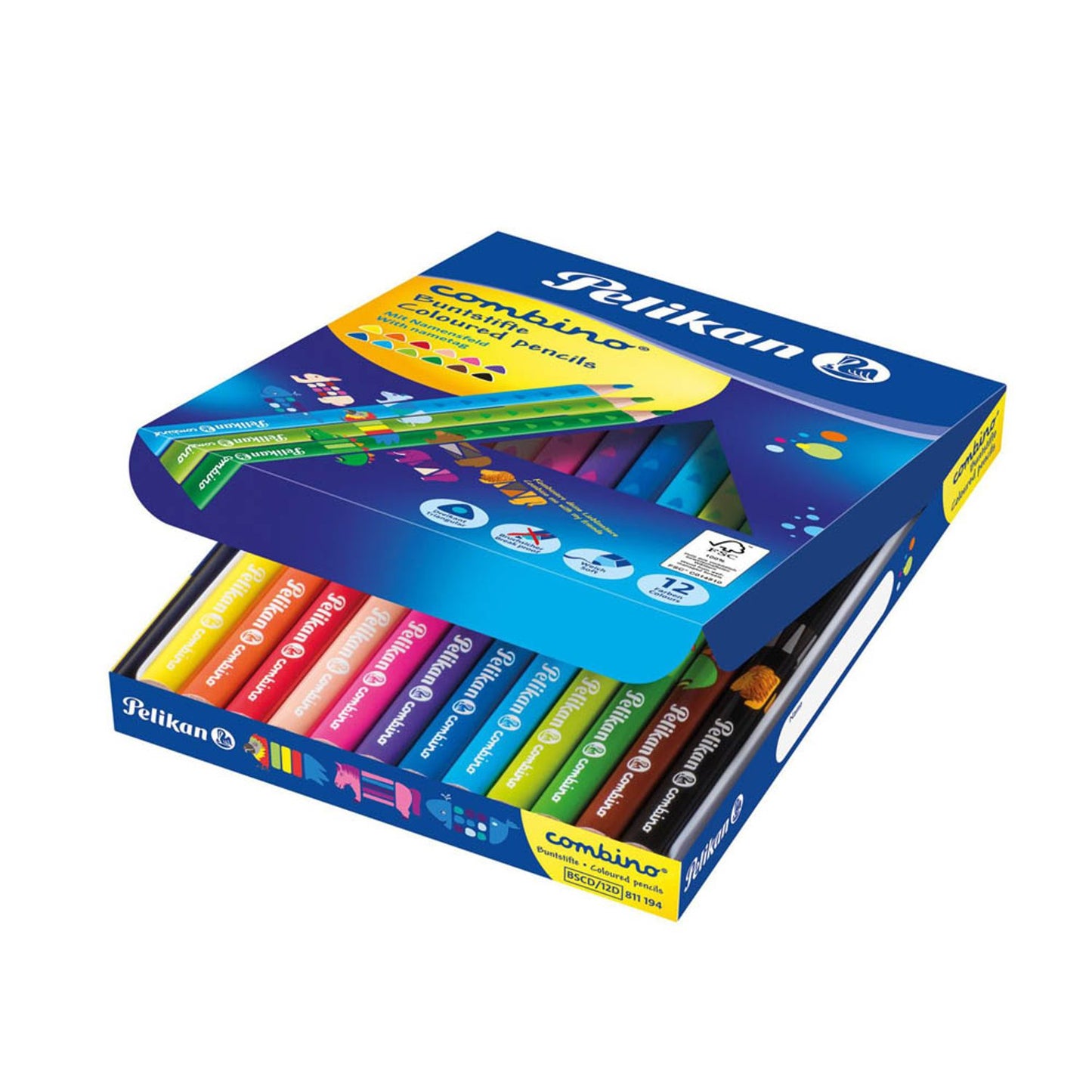 Pelikan Combino Buntstifte farbsortiert | 100401660 | 1 Pack = 12 St.