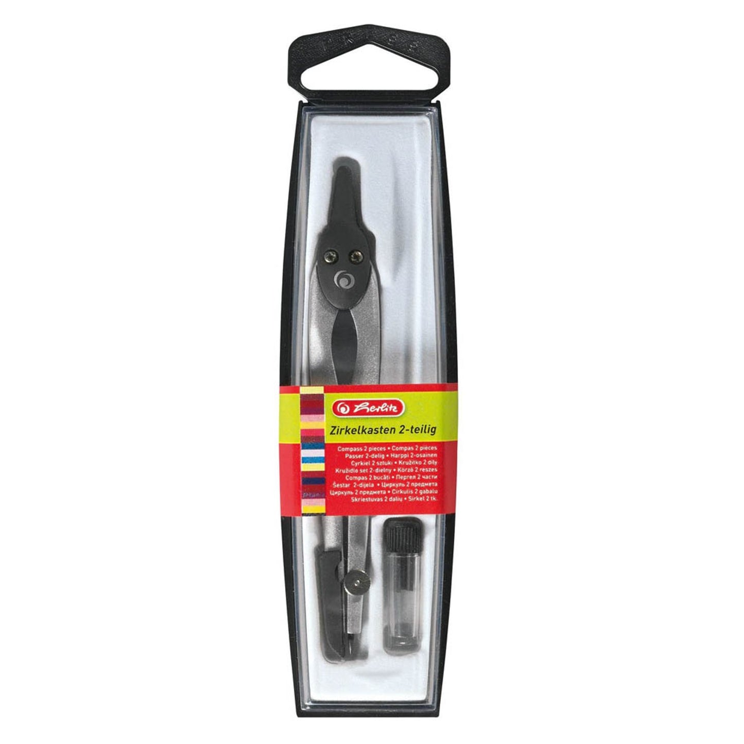 herlitz Zirkel schwarz, silber | 300001321