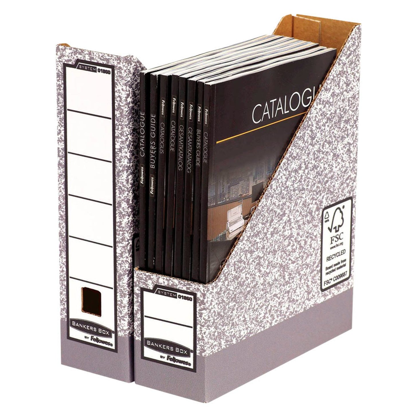 Bankers Box Archiv-Stehsammler grau | 186004 | 1 Pack = 10 St.