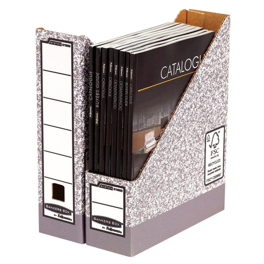 Bankers Box Archiv-Stehsammler grau | 186004 | 1 Pack = 10 St.