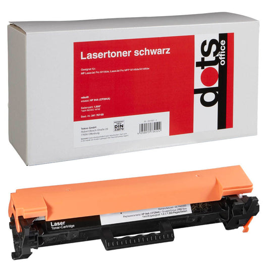 dots schwarz Toner kompatibel zu HP 94A (CF294A) | 2552,4000-DOTS