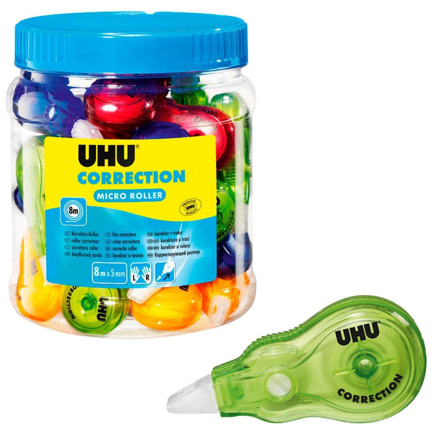 UHU Korrekturroller Micro 5,0 mm | 195/34717 | 1 Pack = 25 St.