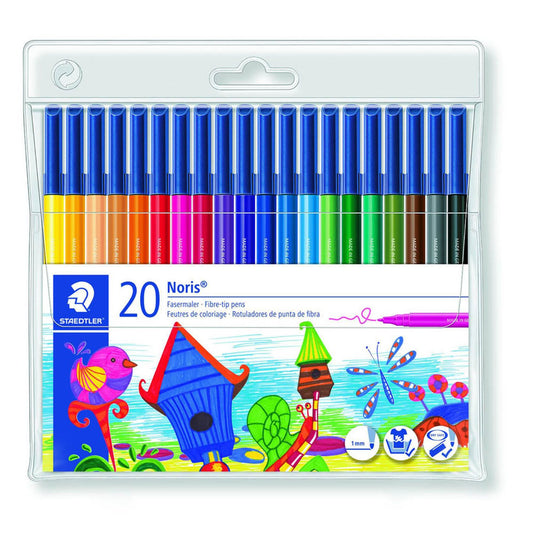STAEDTLER Noris® 326 Filzstifte farbsortiert | 326 WP20 | 1 Pack = 20 St.