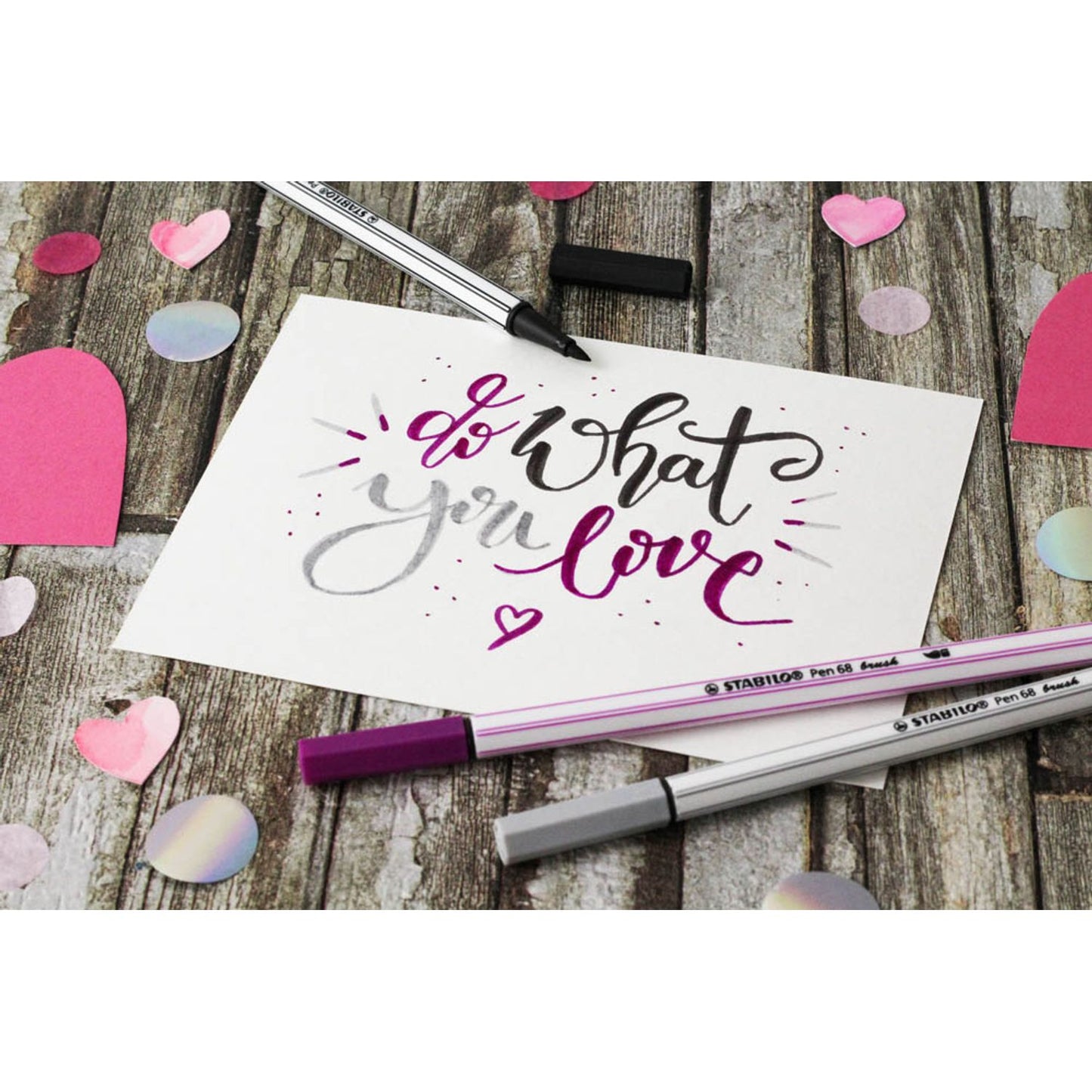 STABILO Pen 68 brush Brush-Pens farbsortiert | 568/20-0211 | 1 Pack = 20 St.