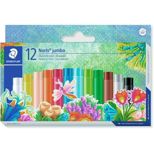 STAEDTLER Noris® jumbo 243 Ölpastellkreiden farbsortiert | 243 NC12 | 1 Pack = 12 St.