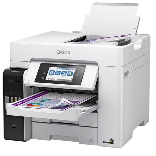 EPSON EcoTank ET-5880 4 in 1 Tintenstrahl-Multifunktionsdrucker grau | C11CJ28401