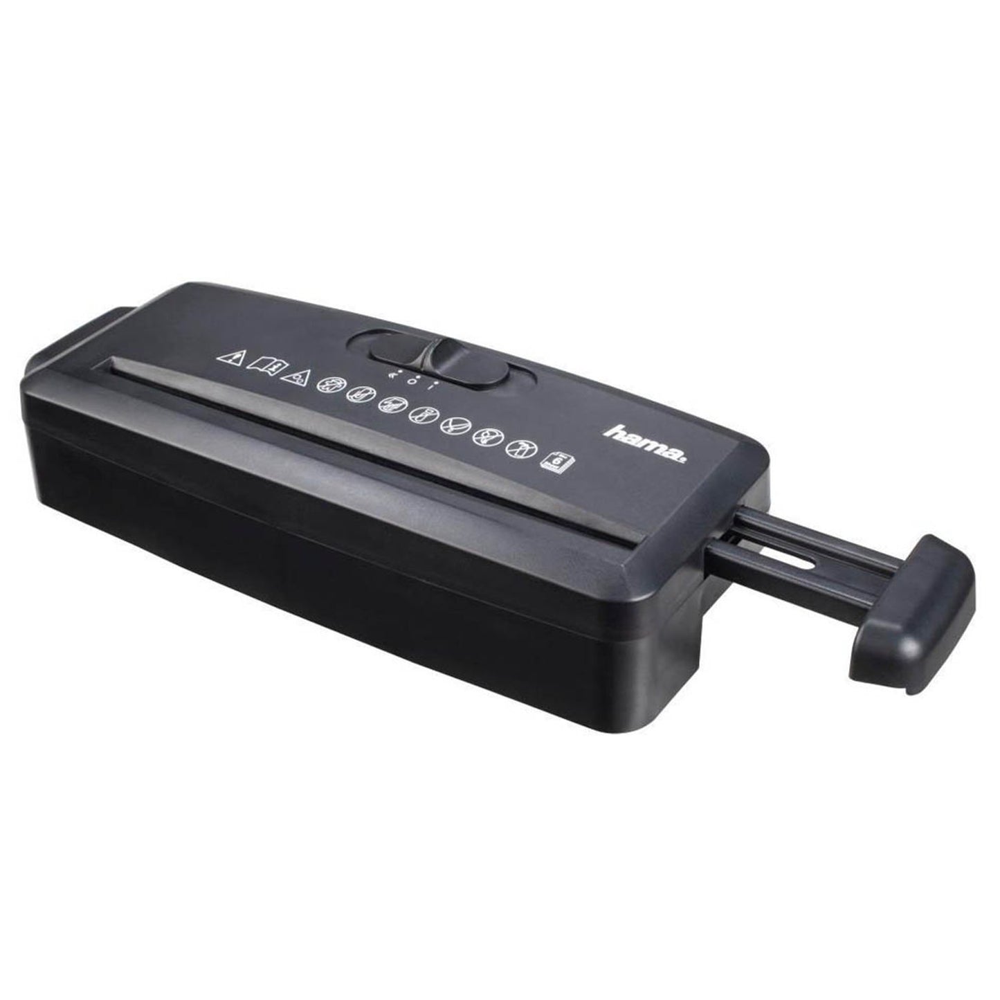 hama Mini S6 Aktenvernichter mit Streifenschnitt P-1, 8 mm, bis , schwarz | 50540