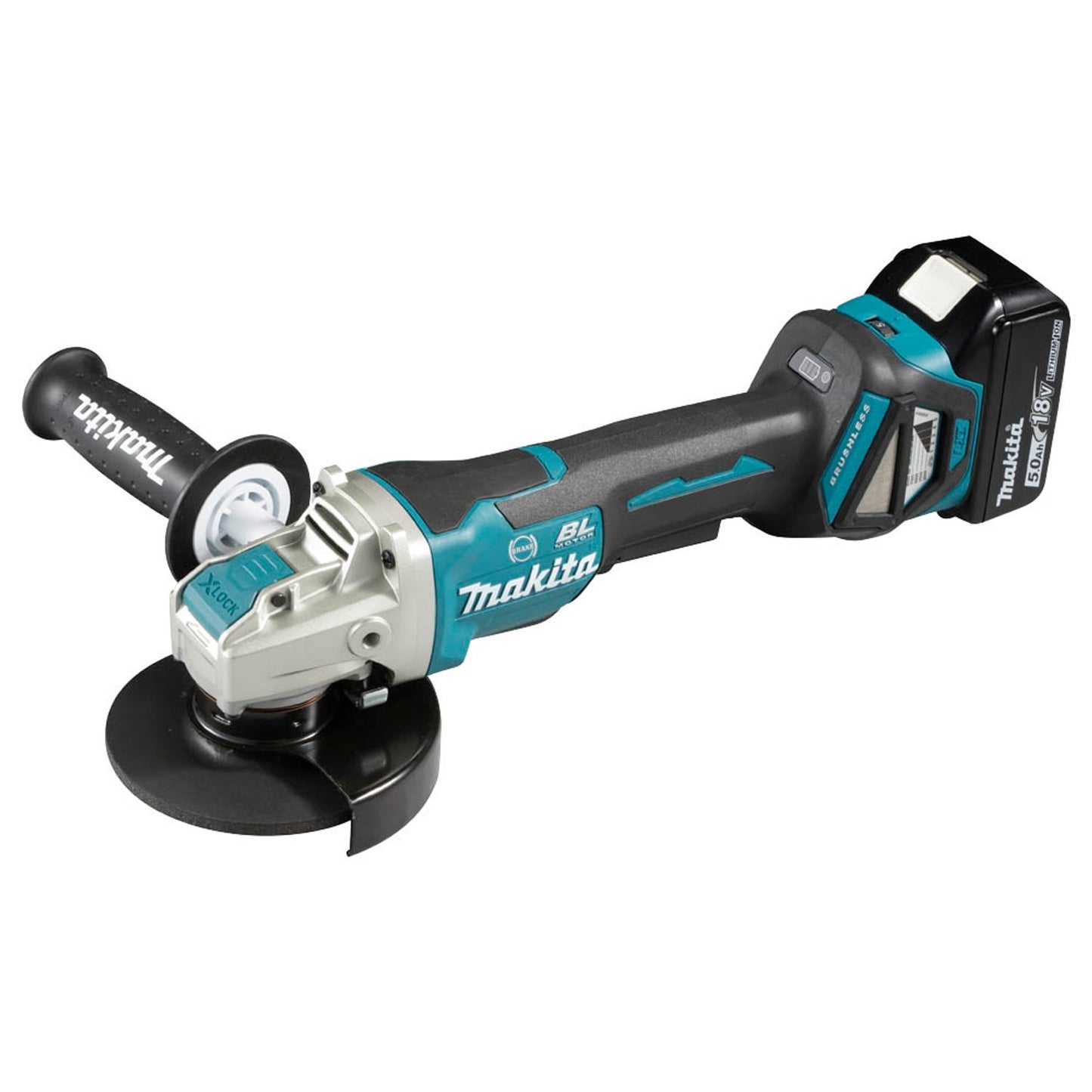 makita Akku-Winkelschleifer-Set 18,0 V, mit 2 Akkus | DGA519RTJ