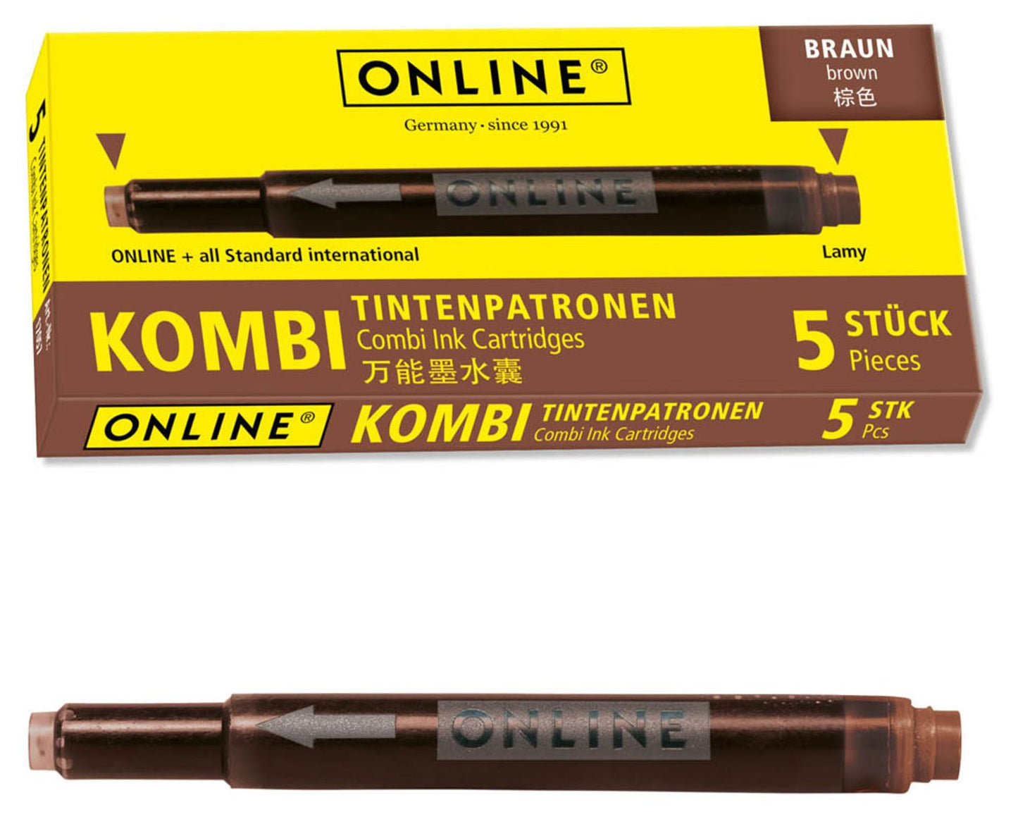 ONLINE® Tintenpatronen für Füller 5 St.