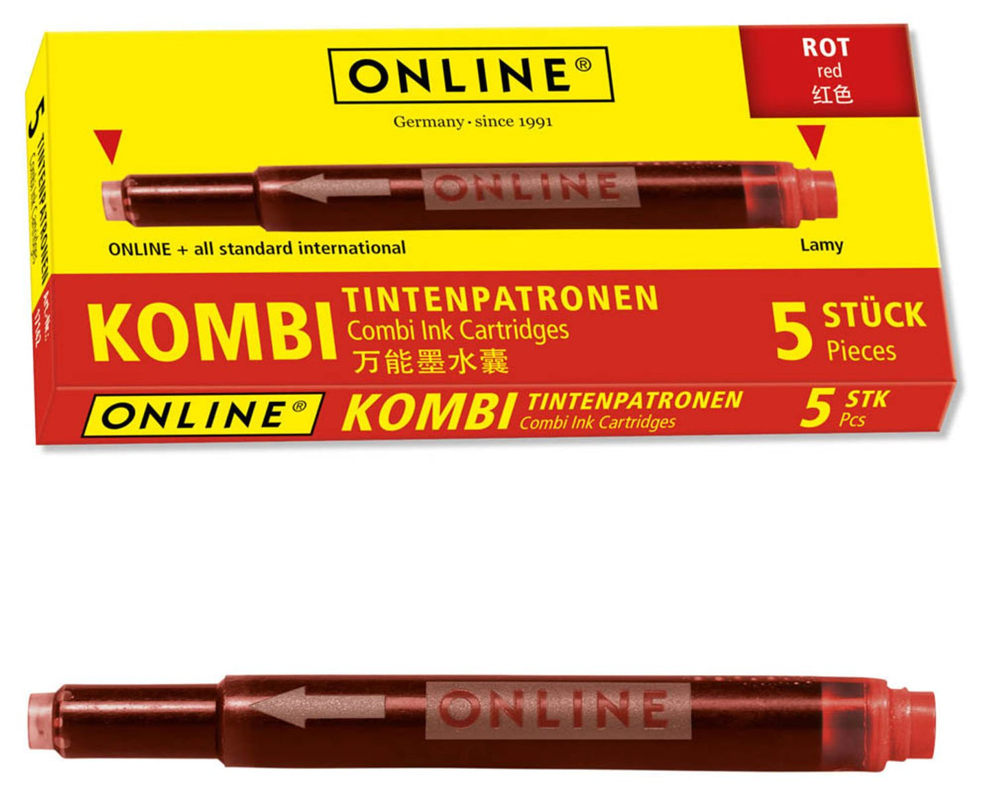 ONLINE® Tintenpatronen für Füller 5 St.