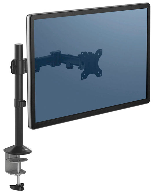 Fellowes Monitor-Halterung Reflex schwarz, Tischklemme, Tischbohrung