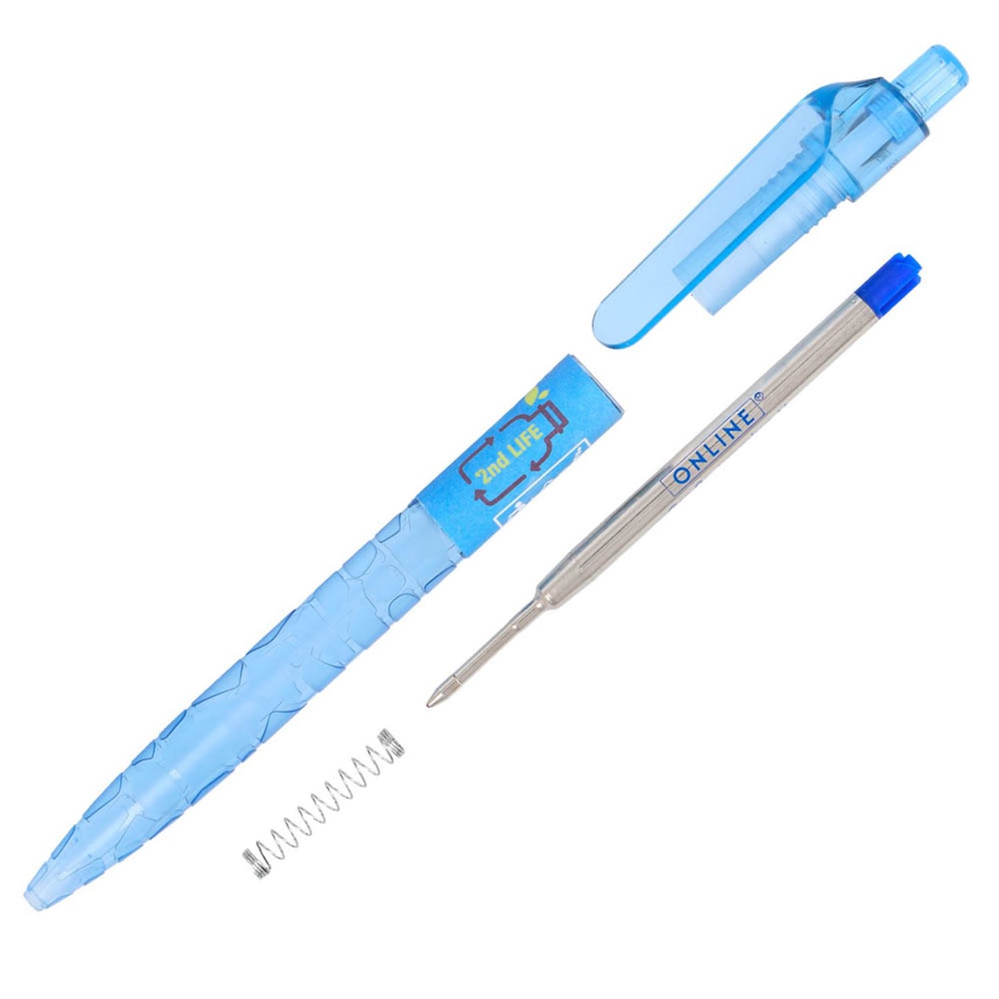 ONLINE® Kugelschreiber 2nd LIFE blau, Schreibfarbe: blau | 21007/6D
