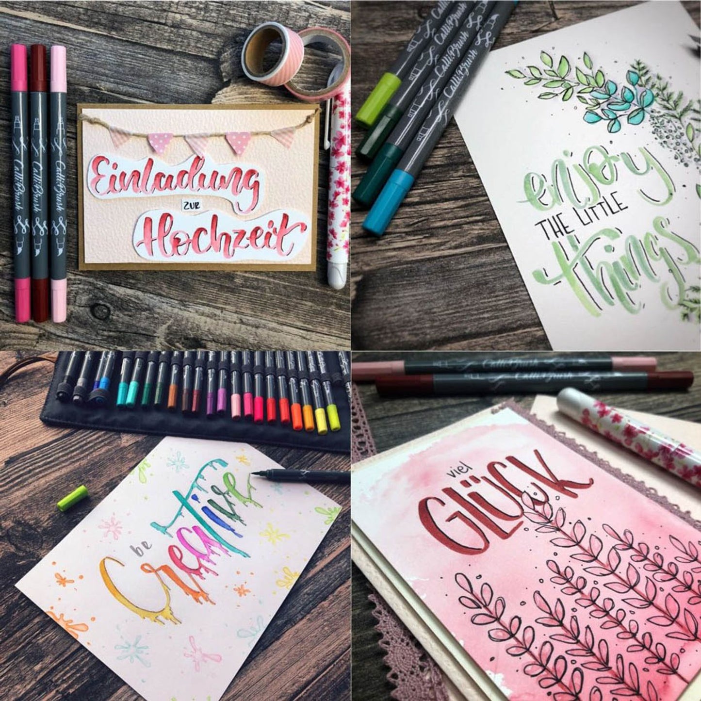 ONLINE® Calli.Brush Brush-Pens farbsortiert | 81463 | 1 Pack = 24 St.
