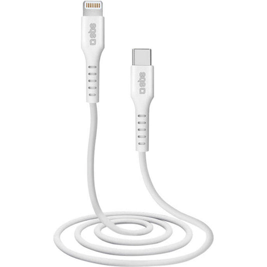 sbs Lightning/USB C Kabel 1,0 m weiß | TECABLELIGTC1W