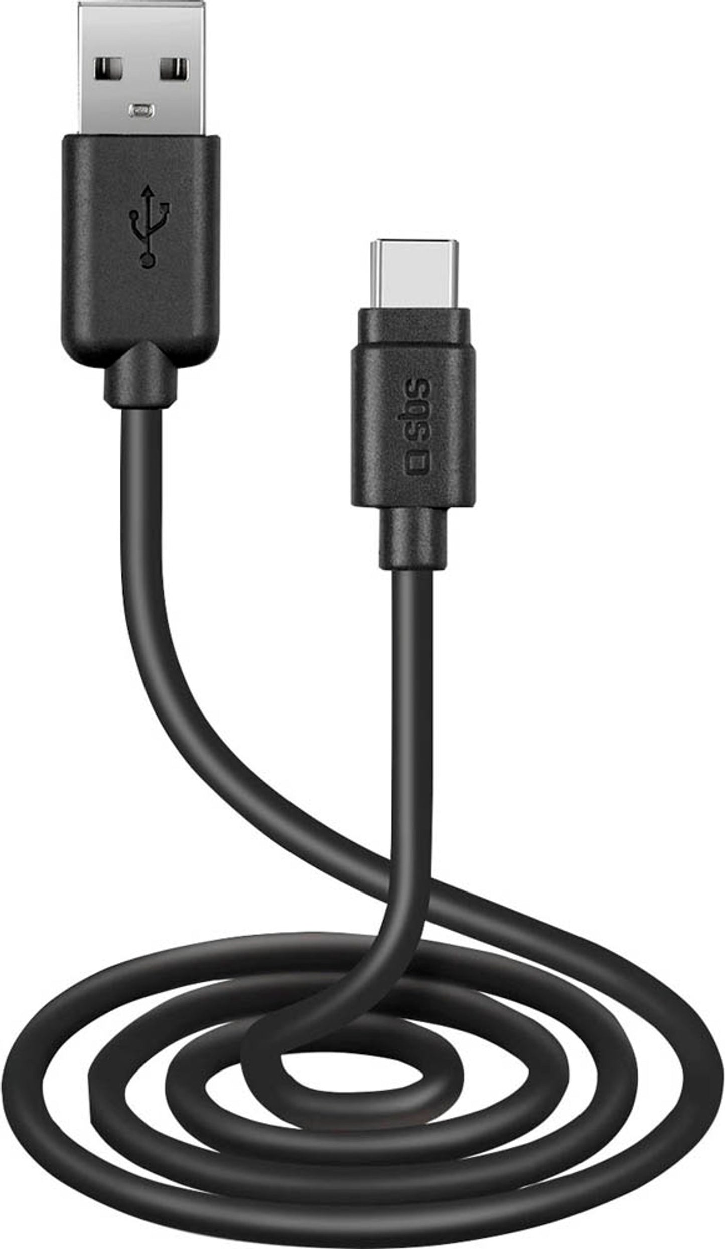 sbs USB 2.0 A/USB C Kabel m schwarz, 1 St.