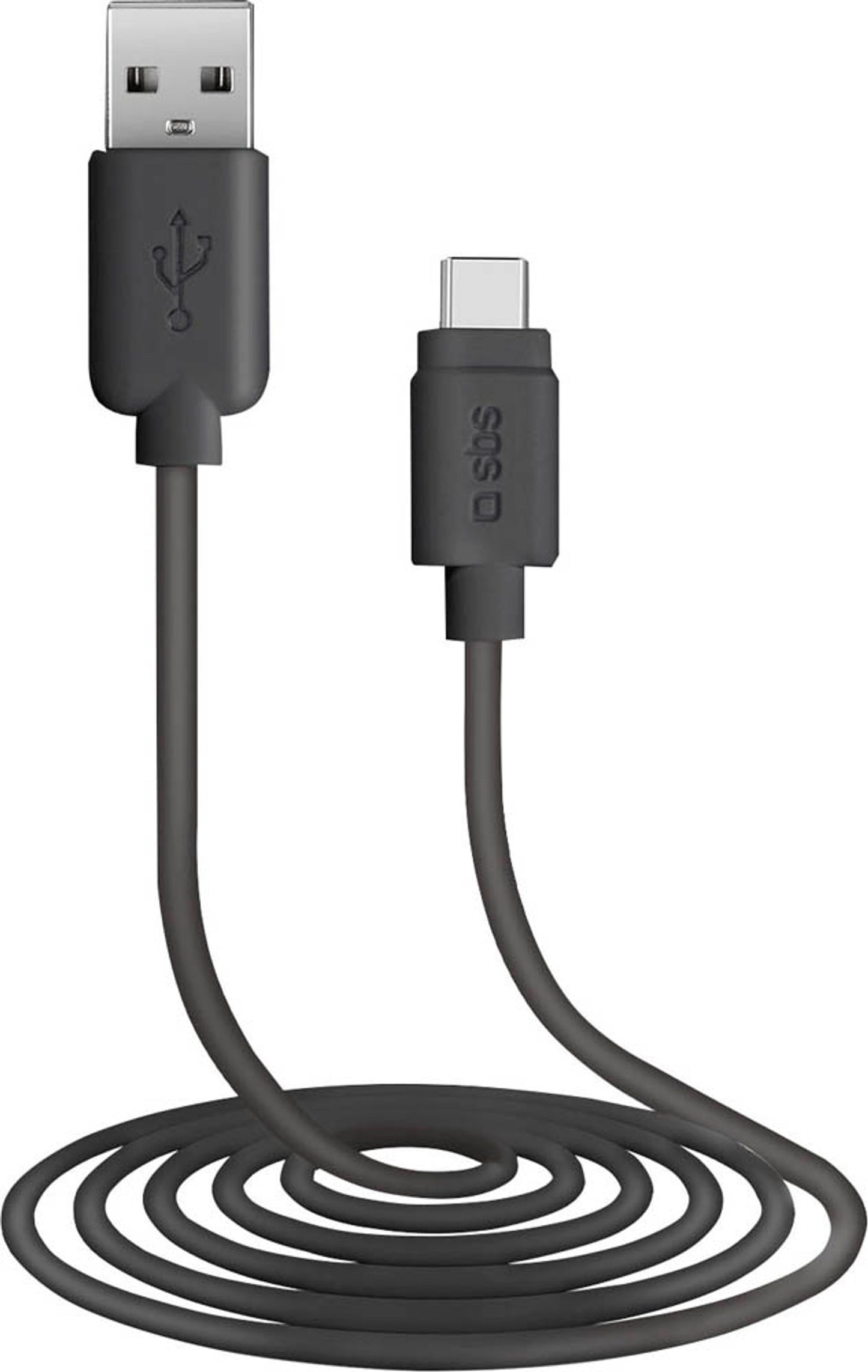 sbs USB 2.0 A/USB C Kabel m schwarz, 1 St.