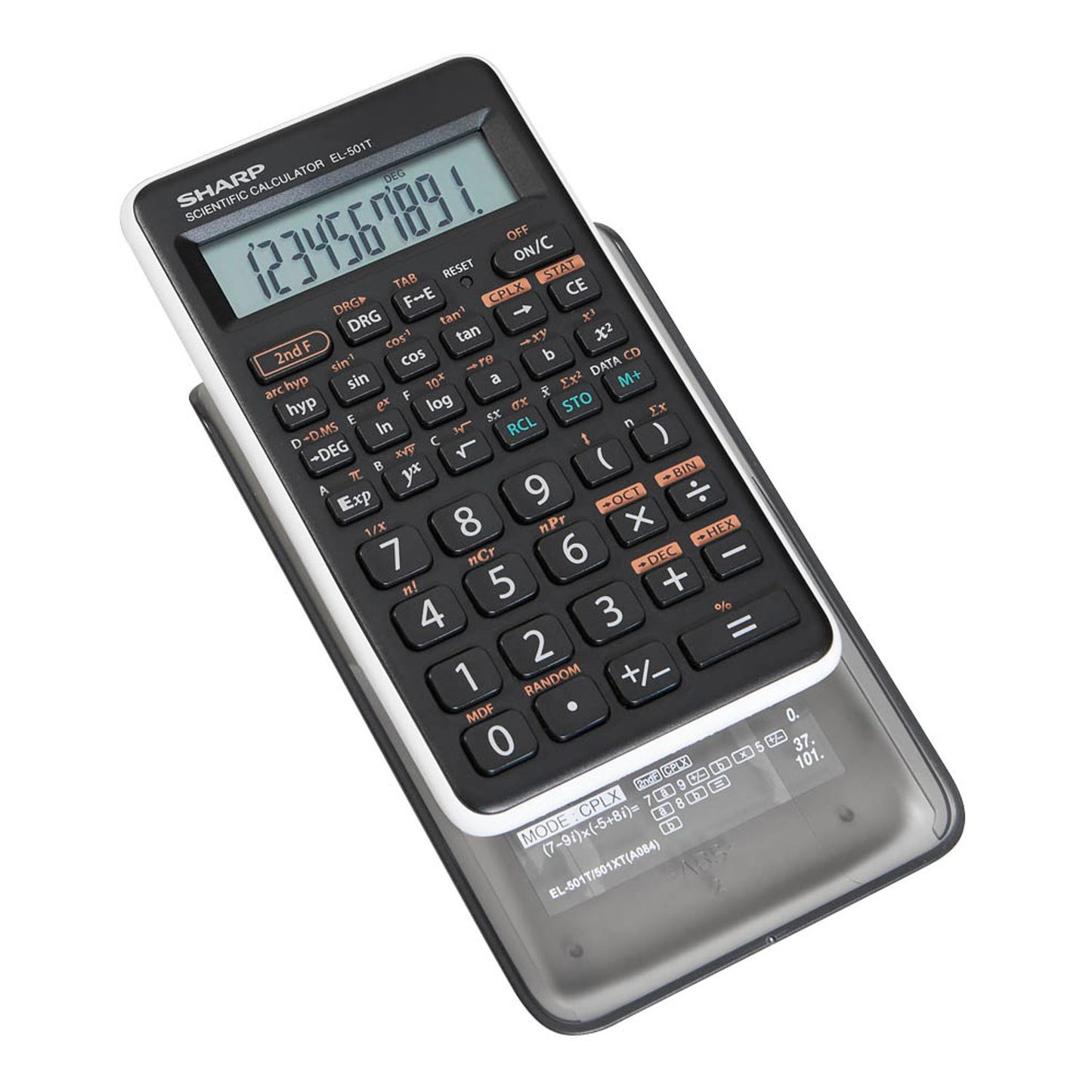 SHARP EL-501T Wissenschaftlicher Taschenrechner schwarz/weiß | SH-EL501TBWH