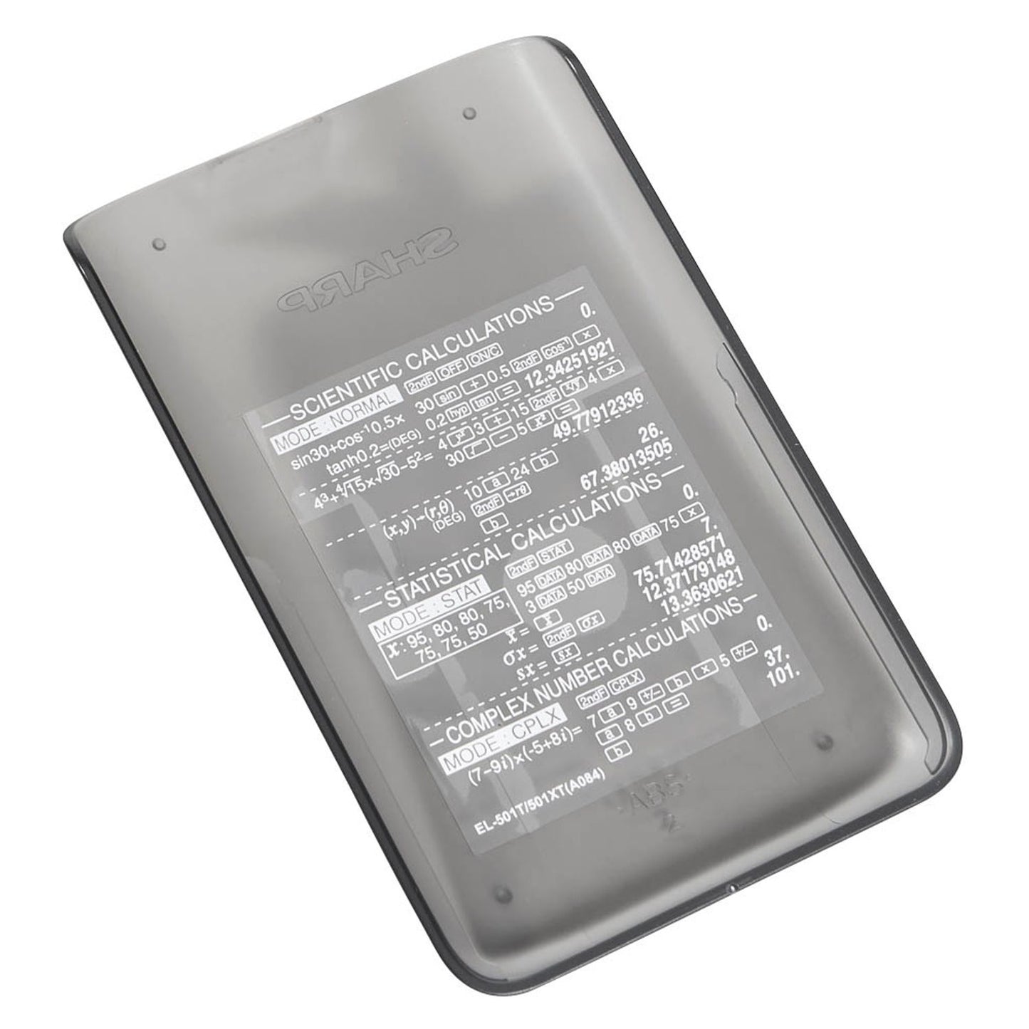 SHARP EL-501T Wissenschaftlicher Taschenrechner schwarz/weiß | SH-EL501TBWH