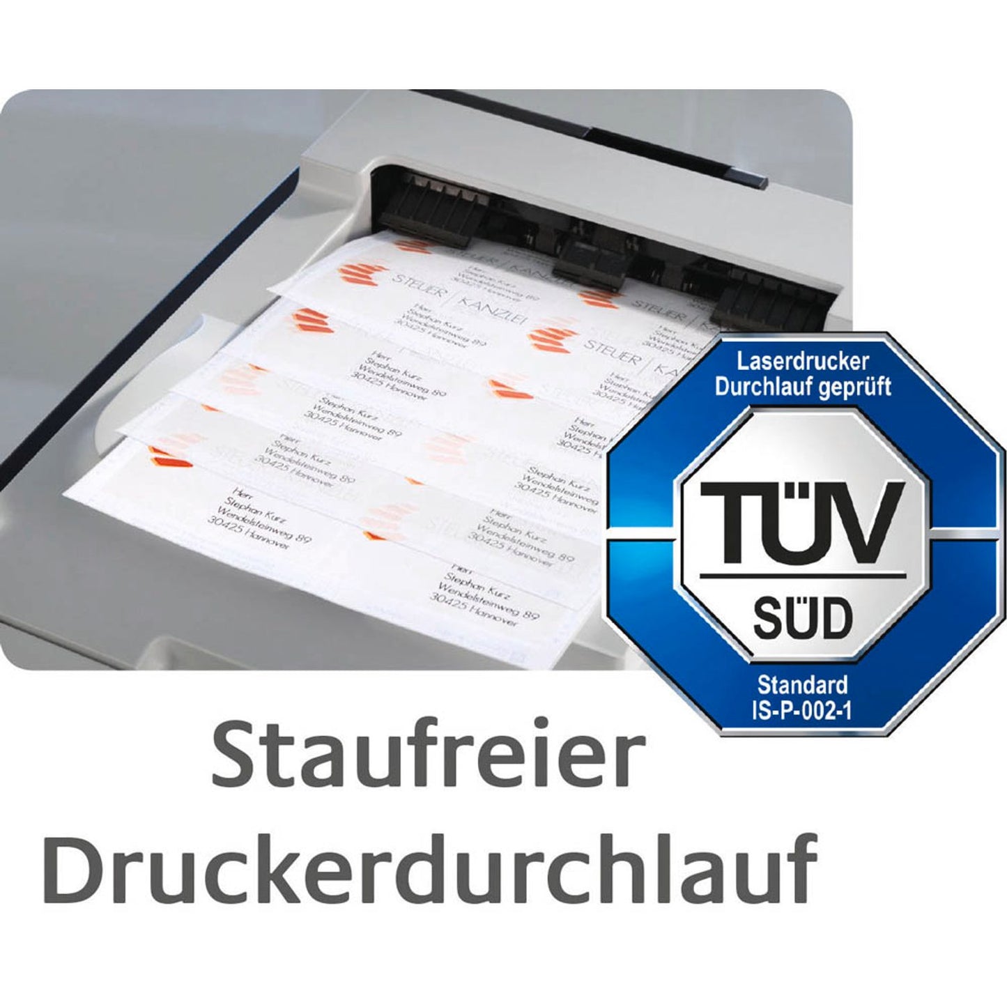 AVERY Zweckform Adressetiketten weiß 45,7 x 21,2 mm | 7636-10 | 1 Pack = 10 Blatt