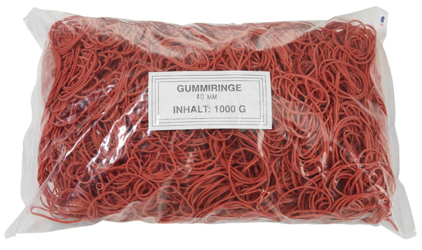 WBV Gummiringe rot, 1000,0 g