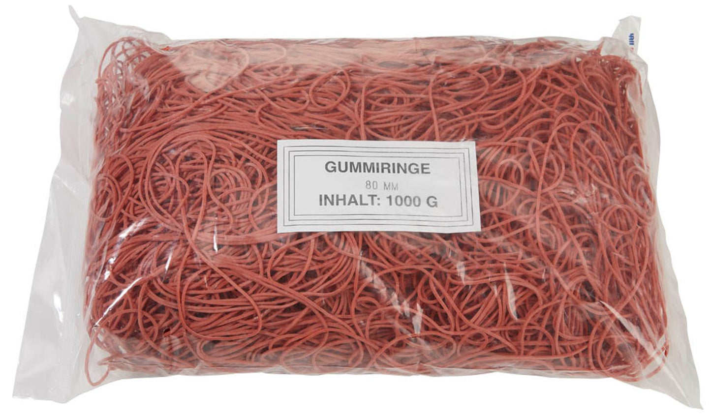WBV Gummiringe rot, 1000,0 g
