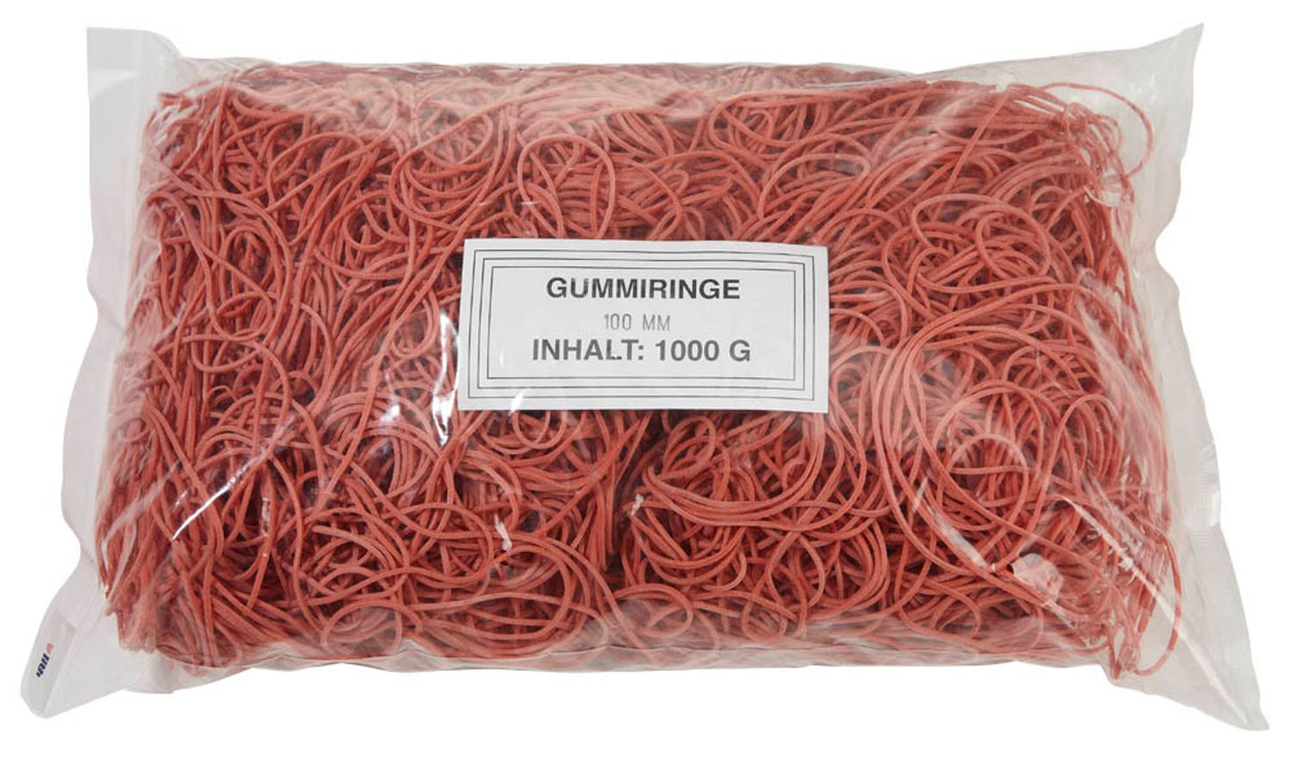 WBV Gummiringe rot, 1000,0 g