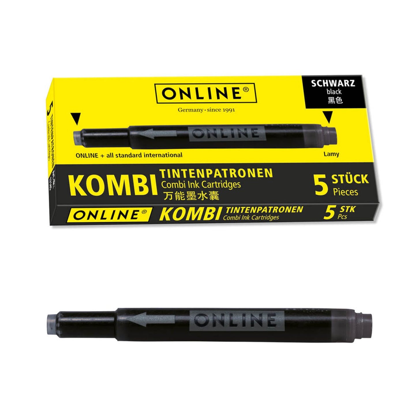 ONLINE® Tintenpatronen für Füller 5 St.