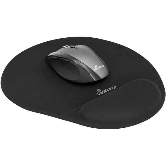 MediaRange Mousepad mit Handgelenkauflage schwarz | MROS250