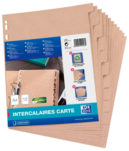 OXFORD Ordnerregister Touareg Vollformat blanko beige, 1 St.