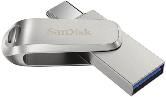 SanDisk USB-Stick Ultra Dual Drive Luxe Type-C silber