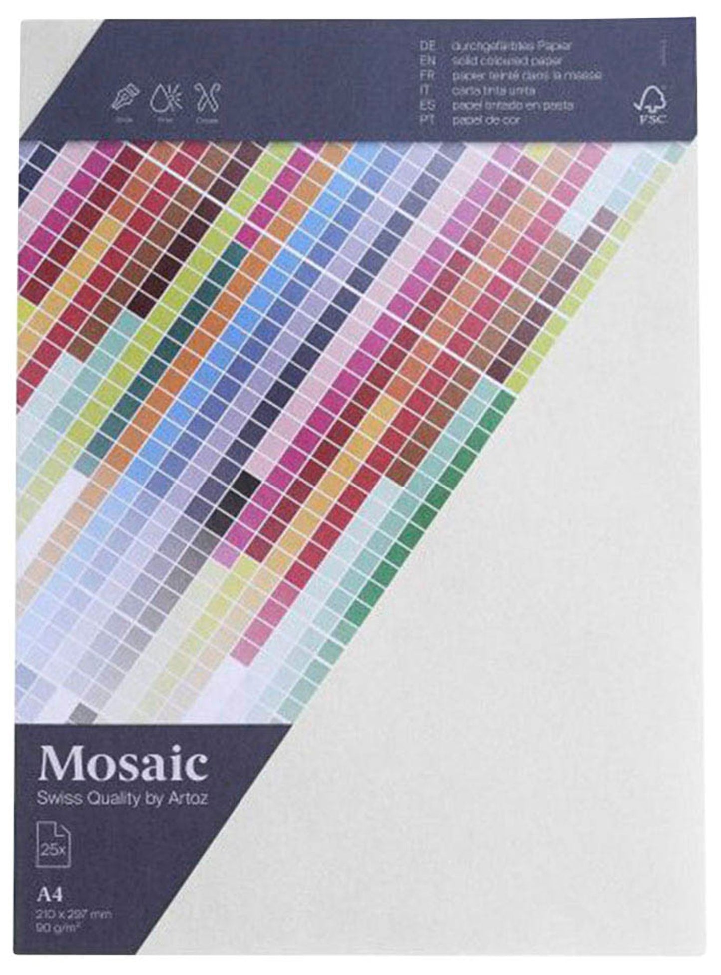 artoz Briefpapier Mosaic DIN A4 90 g/qm 25 Blatt