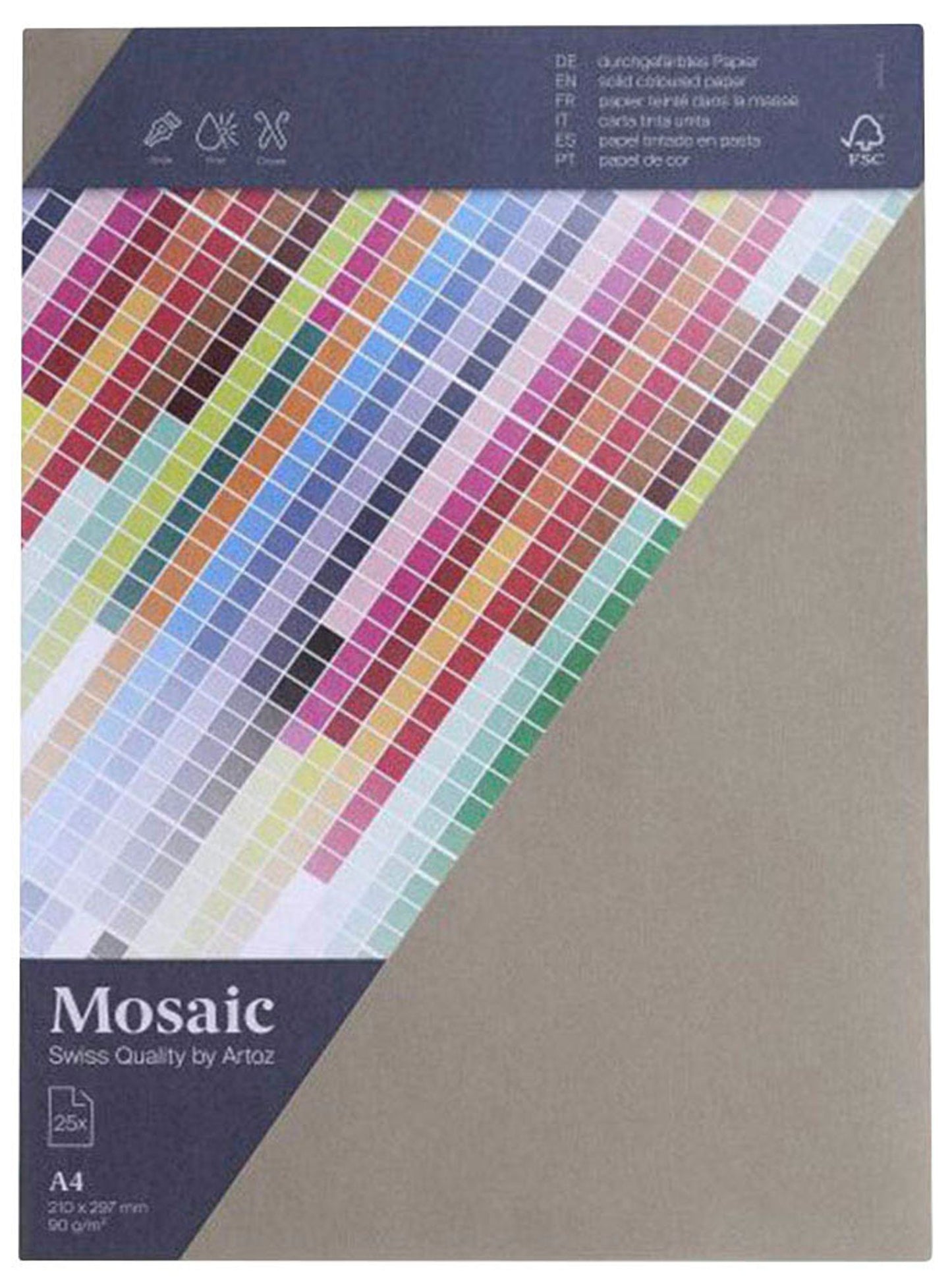 artoz Briefpapier Mosaic DIN A4 90 g/qm 25 Blatt