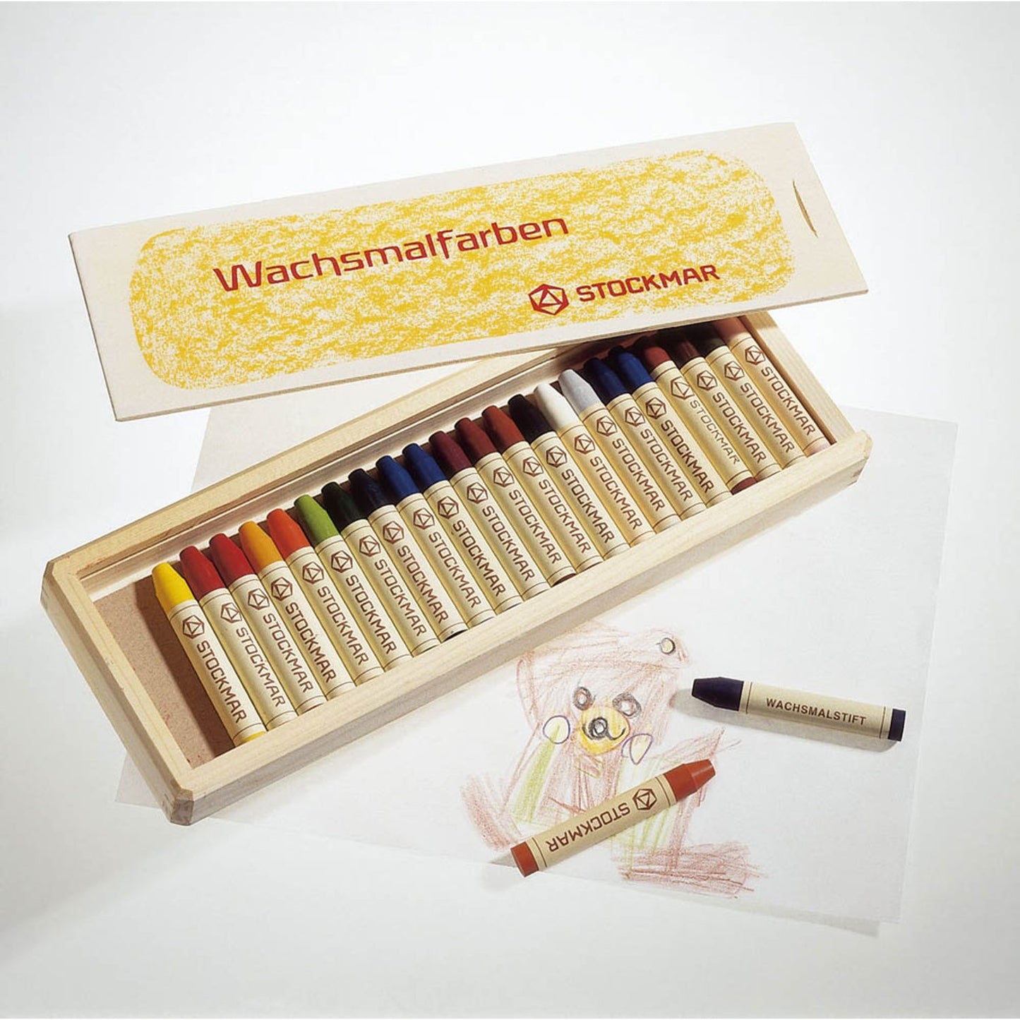 STOCKMAR Wachsmalstifte farbsortiert | 32600 | 1 Pack = 24 St.
