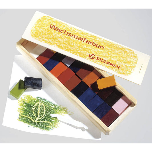 STOCKMAR Wachsmalblöcke farbsortiert | 35600 | 1 Pack = 24 St.