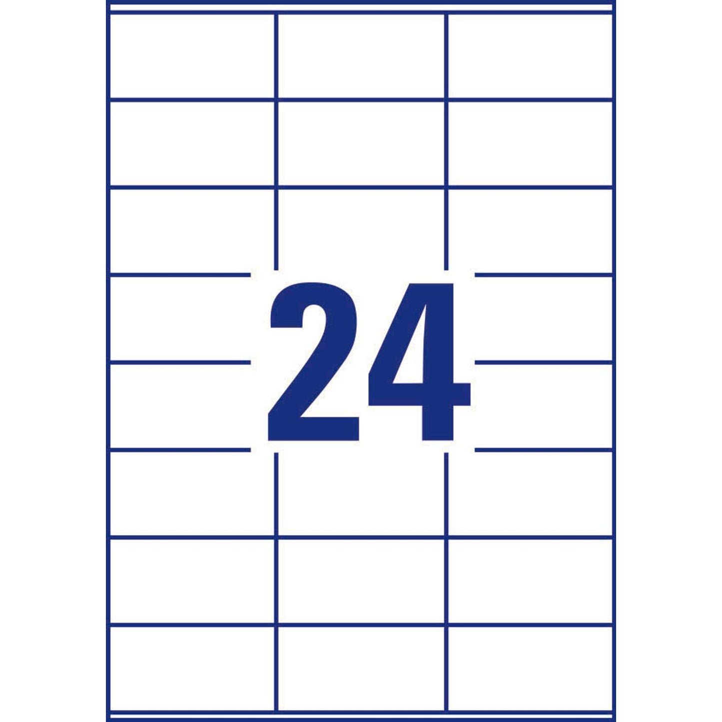 AVERY Zweckform Etiketten weiß 70,0 x 36,0 mm | LR3475-10 | 1 Pack = 10 Blatt