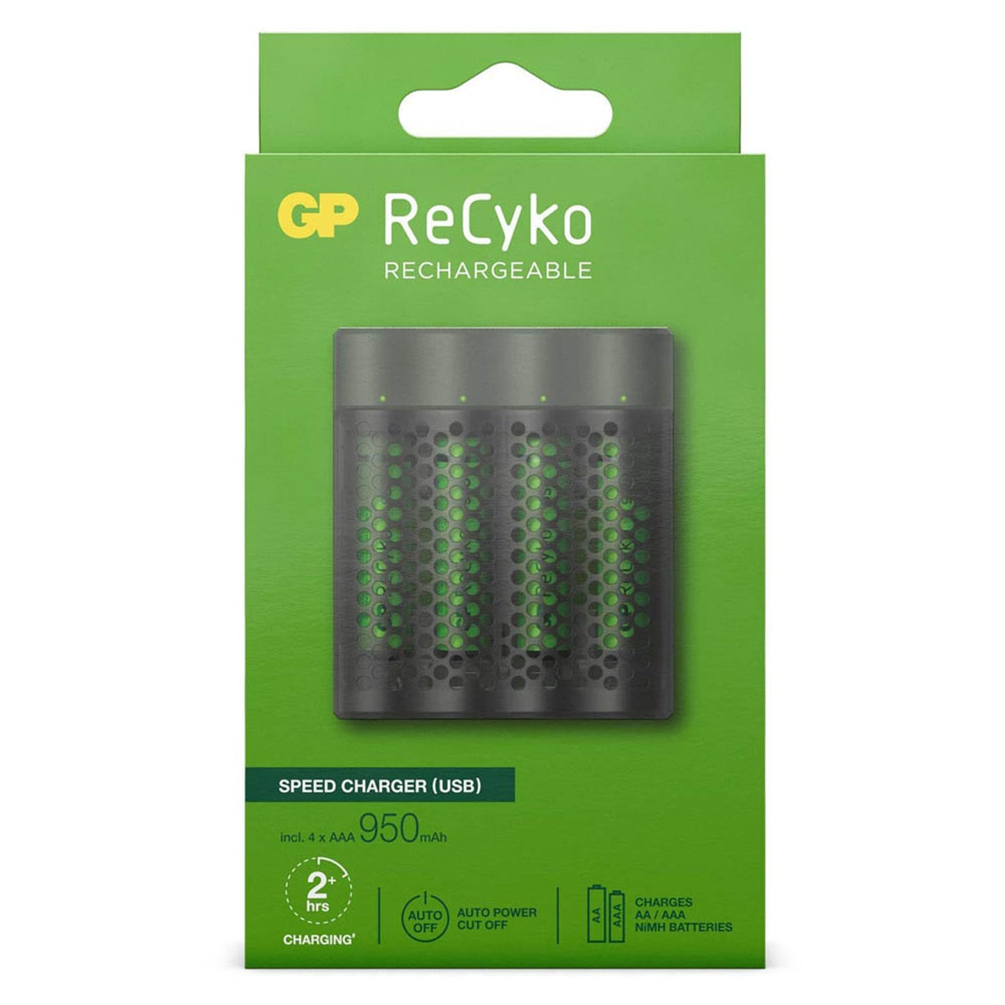 GP ReCyko USB-Akku-Schnellladegerät inkl. Akkus | GPRCKCHM451U431