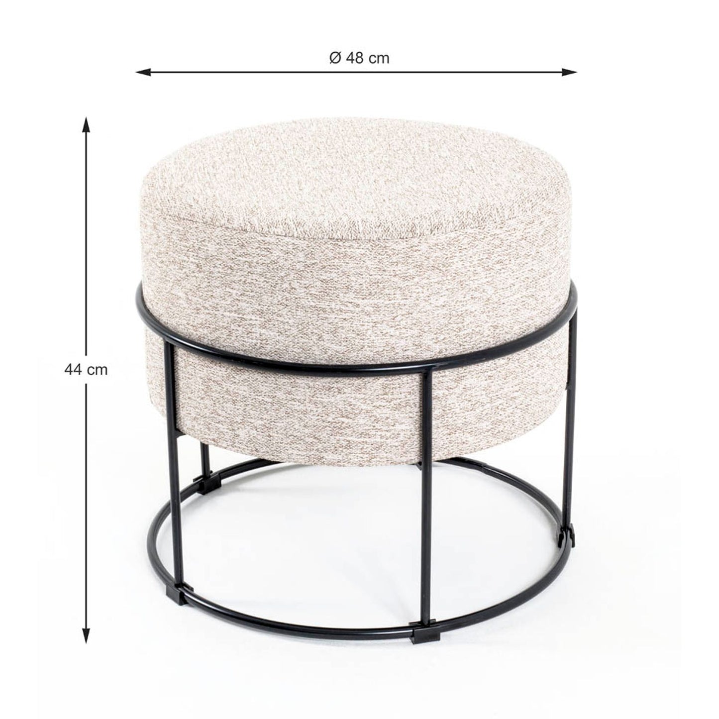 HAKU Möbel Hocker beigebraun | 22553