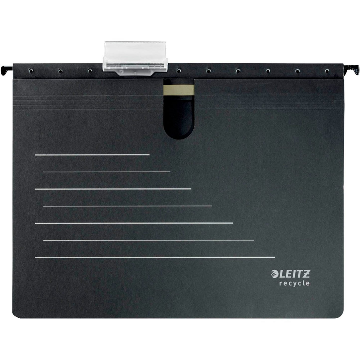 LEITZ Hängehefter ALPHA® recycle 1920 Karton schwarz 1 x kaufmännische Heftung | 19200095 | 1 Pack = 10 St.