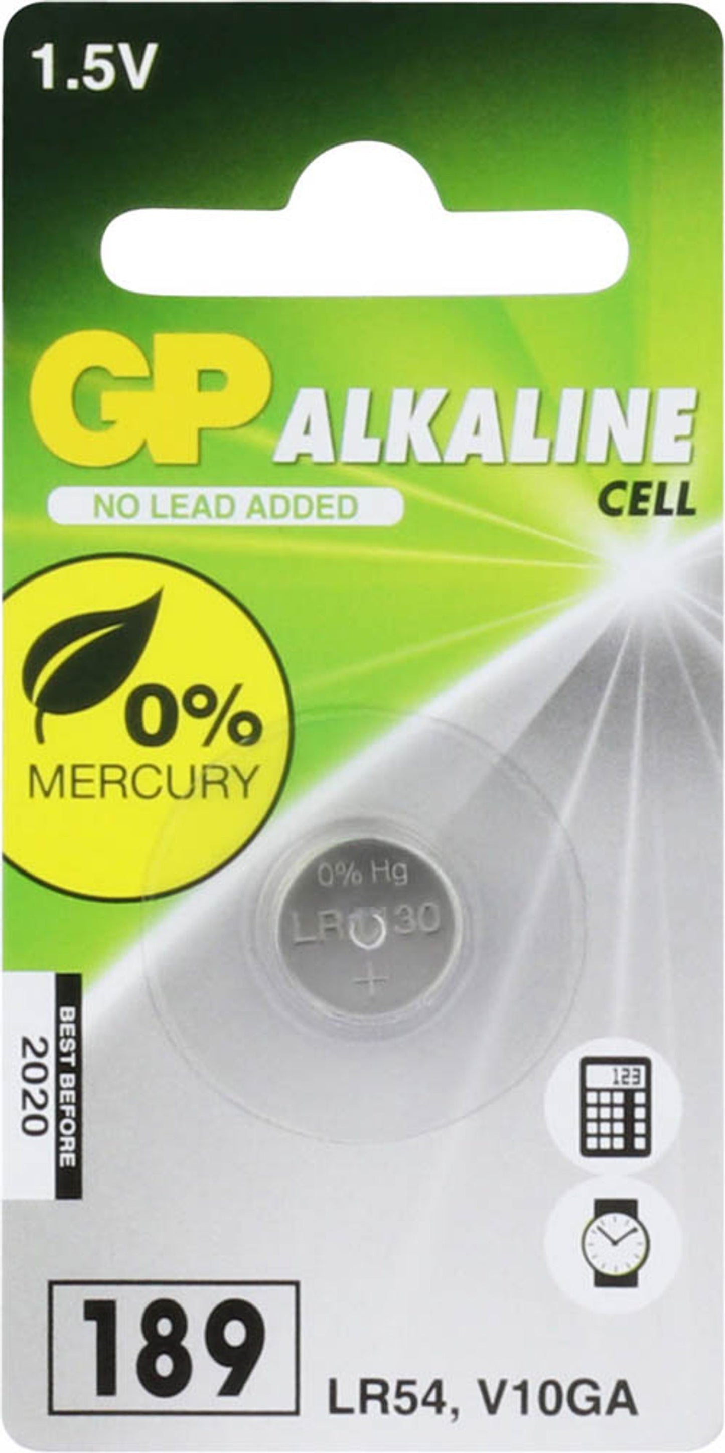 GP Knopfzellen V 10 GA/LR54 1,5 V