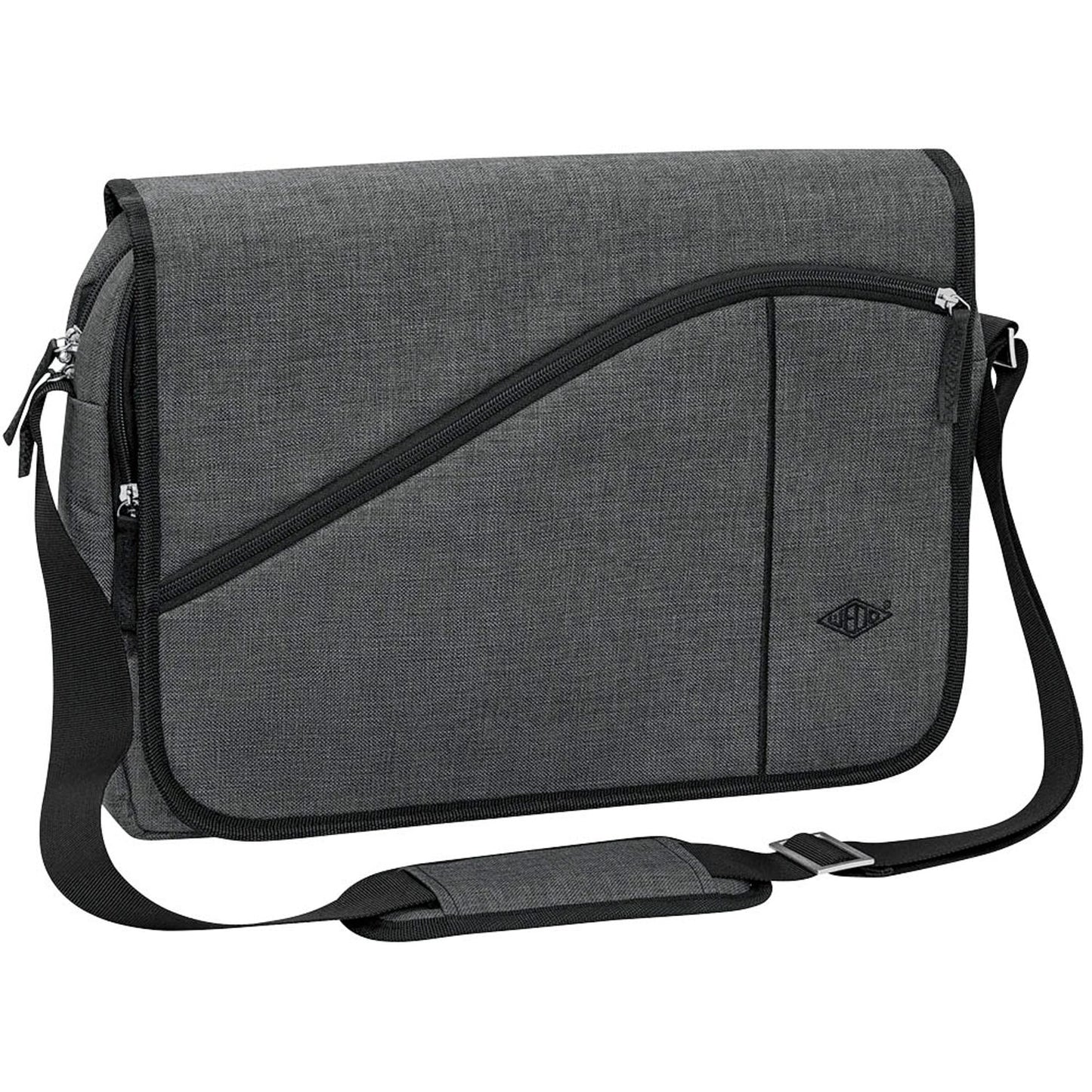 WEDO Laptoptasche Messenger Bag COLLEGE Kunstfaser grau bis 39,6 cm (15,6 Zoll) | 59353012